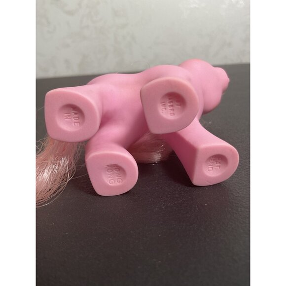 Vintage 1980s My Little Pony Cotton Candy Pink Collectible Toy Horse Figure - Picture 5 of 7